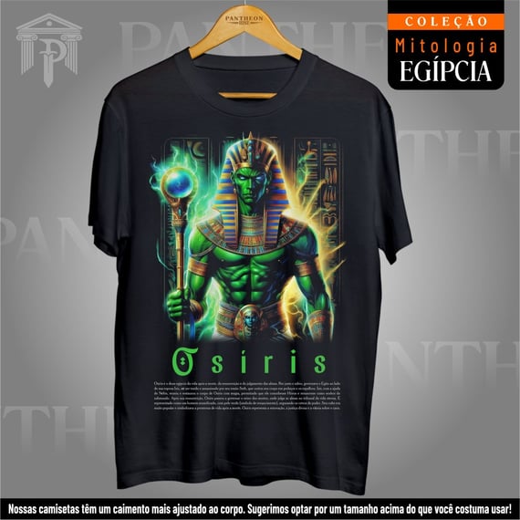 Camiseta Unissex - Deus Osíris (Mitologia Egípcia)