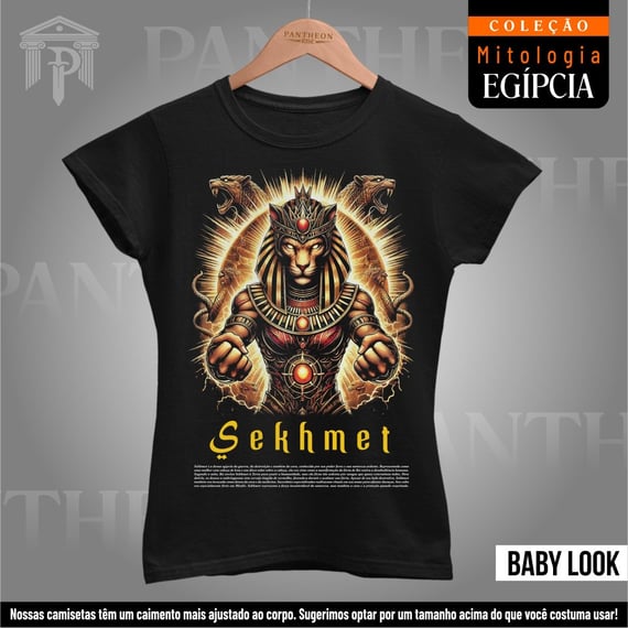 Baby Look - Deusa Sekhmet (Mitologia Egípcia)