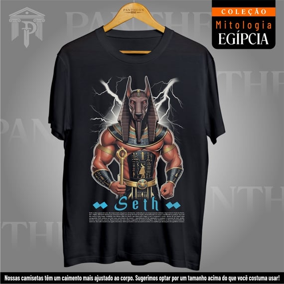 Camiseta Unissex - Deus Seth (Mitologia Egípcia)