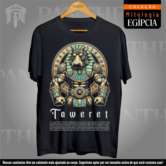Camiseta Unissex - Deusa Taweret (Mitologia Egípcia)