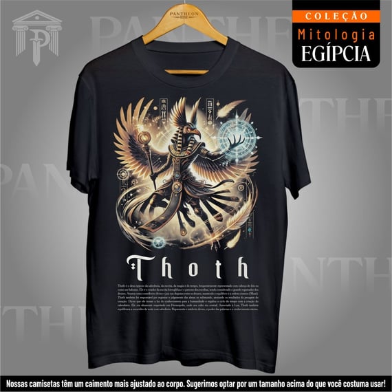 Camiseta Unissex - Deus Thoth (Mitologia Egípcia)