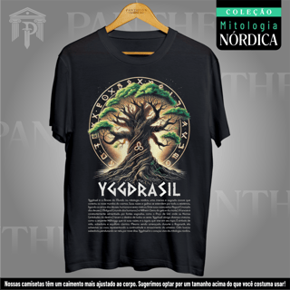Camiseta Unissex - Yggdrasil (Mitologia Nórdica)