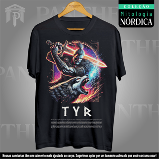 Camiseta Unissex - Deus Tyr (Mitologia Nórdica)