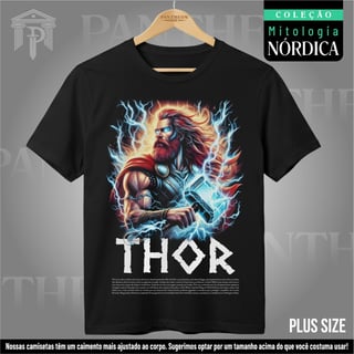 Plus Size Unissex - Deus Thor (Mitologia Nórdica)