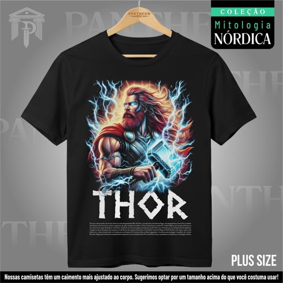 Plus Size Unissex - Deus Thor (Mitologia Nórdica)