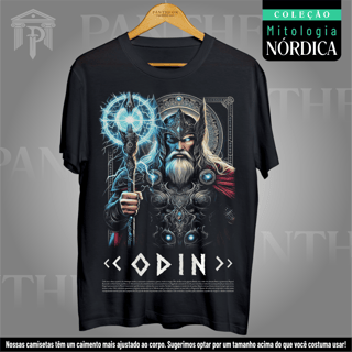 Camiseta Unissex - Deus Odin (Mitologia Nórdica)