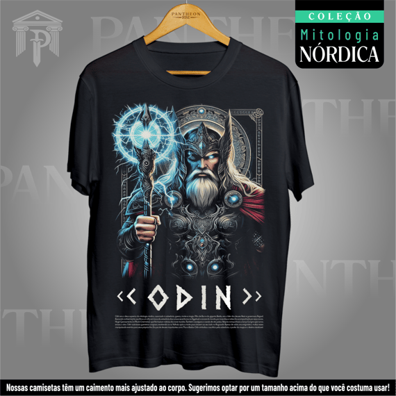 Camiseta Unissex - Deus Odin (Mitologia Nórdica)
