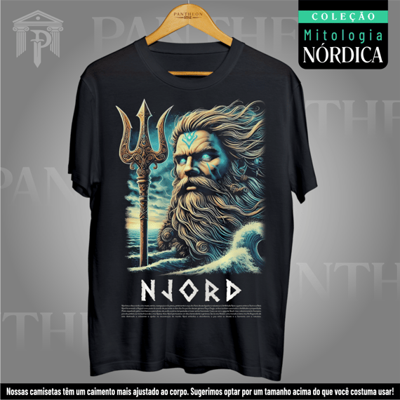Camiseta Unissex - Deus Njord (Mitologia Nórdica)