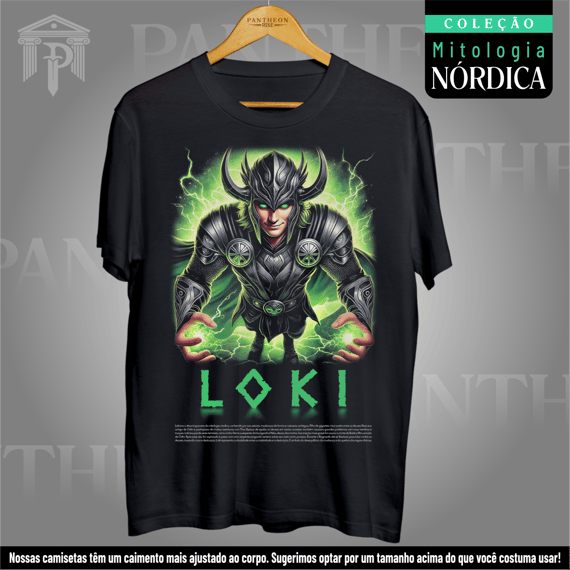 Camiseta Unissex - Deus Loki (Mitologia Nórdica)