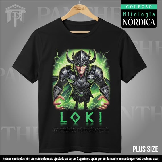 Plus Size Unissex - Deus Loki (Mitologia Nórdica)