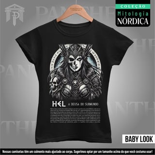 Baby Look - Deusa Hel (Mitologia Nórdica)