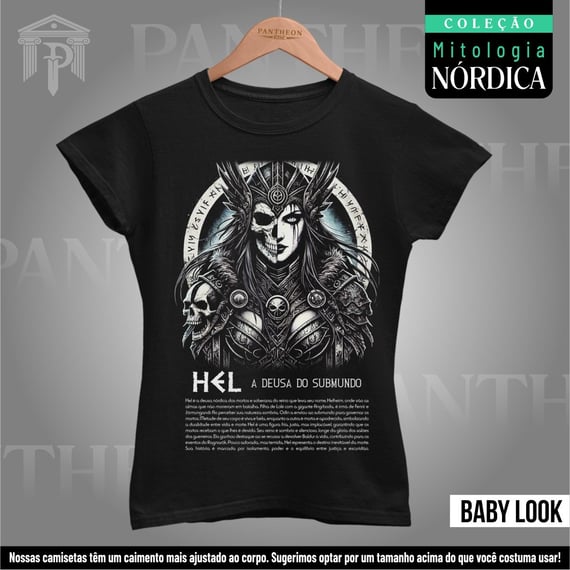 Baby Look - Deusa Hel (Mitologia Nórdica)