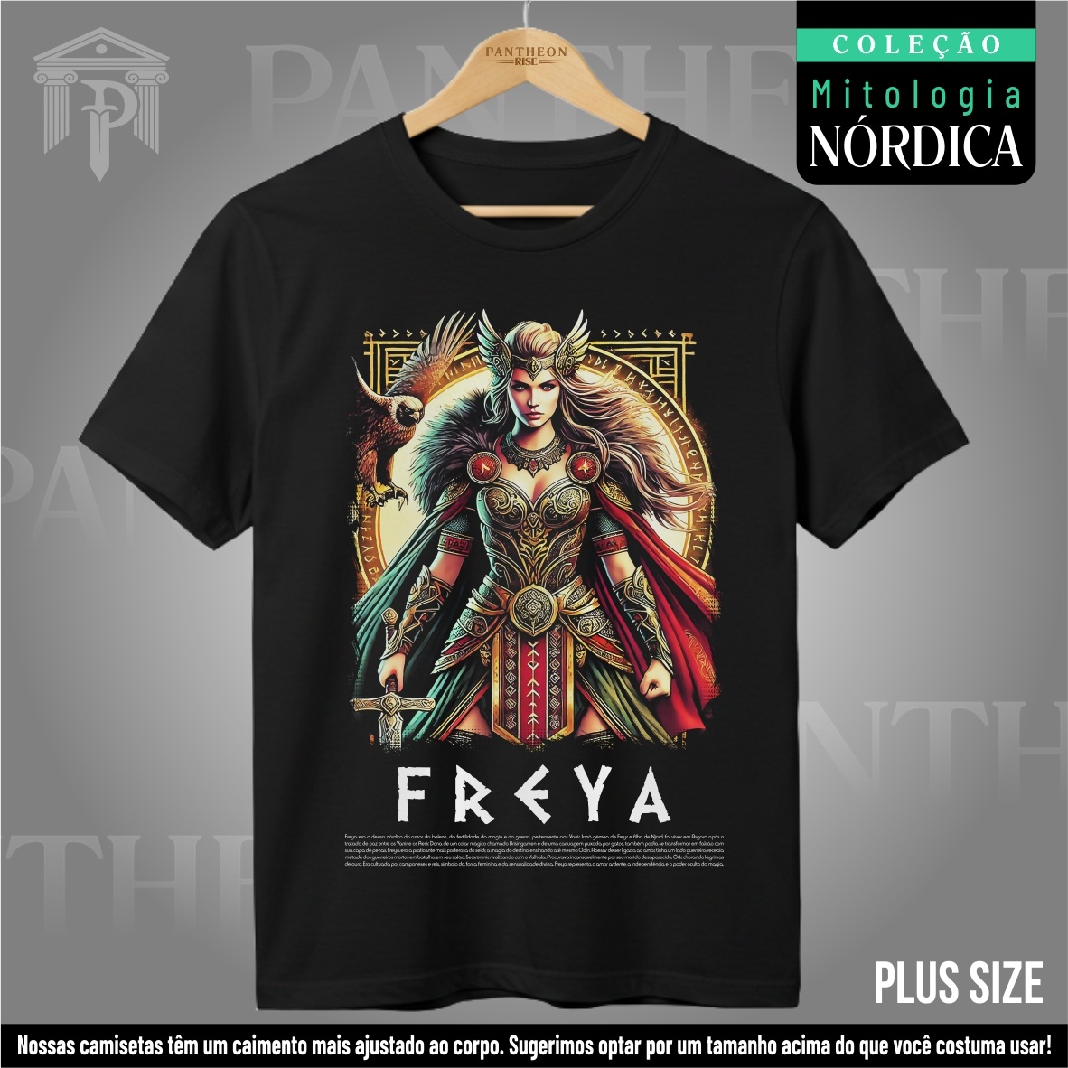 Nome do produto: Plus Size Unissex - Deusa Freya (Mitologia Nórdica)