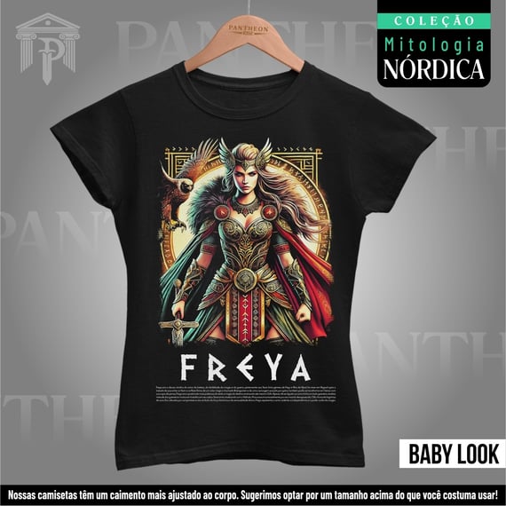 Baby Look - Deusa Freya (Mitologia Nórdica)