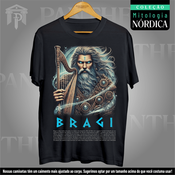 Camiseta Unissex - Deus Bragi (Mitologia Nórdica)