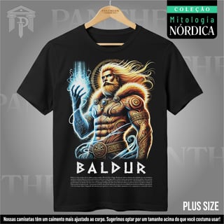 Plus Size Unissex - Deus Baldur (Mitologia Nórdica)