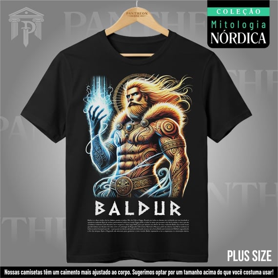 Plus Size Unissex - Deus Baldur (Mitologia Nórdica)