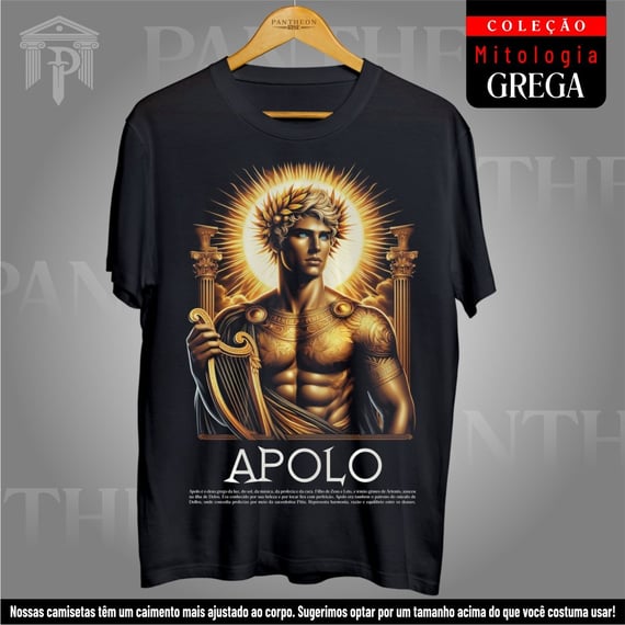 Camiseta Unissex - Deus Apolo (Mitologia Grega)