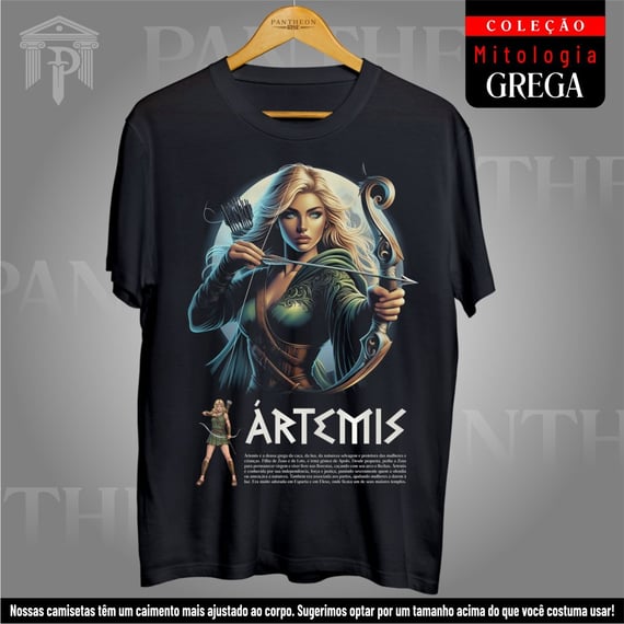 Camiseta Unissex - Deusa Ártemis (Mitologia Grega)