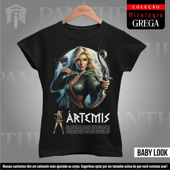 Baby Look - Deusa Ártemis (Mitologia Grega)