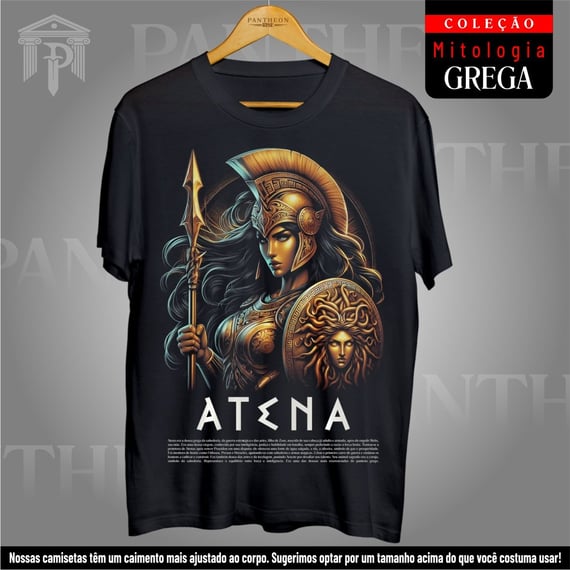 Camiseta Unissex - Deusa Atena (Mitologia Grega)