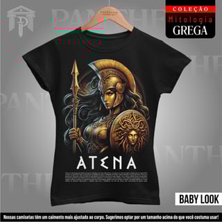 Nome do produto Baby Look - Deusa Atena (Mitologia Grega)