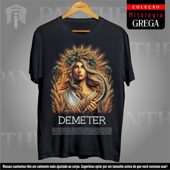 Camiseta Unissex - Deusa Deméter (Mitologia Grega)