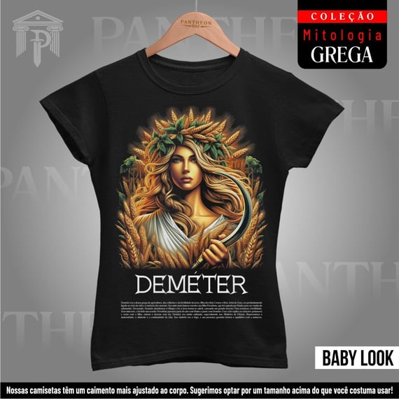 Baby Look - Deusa Deméter (Mitologia Grega)