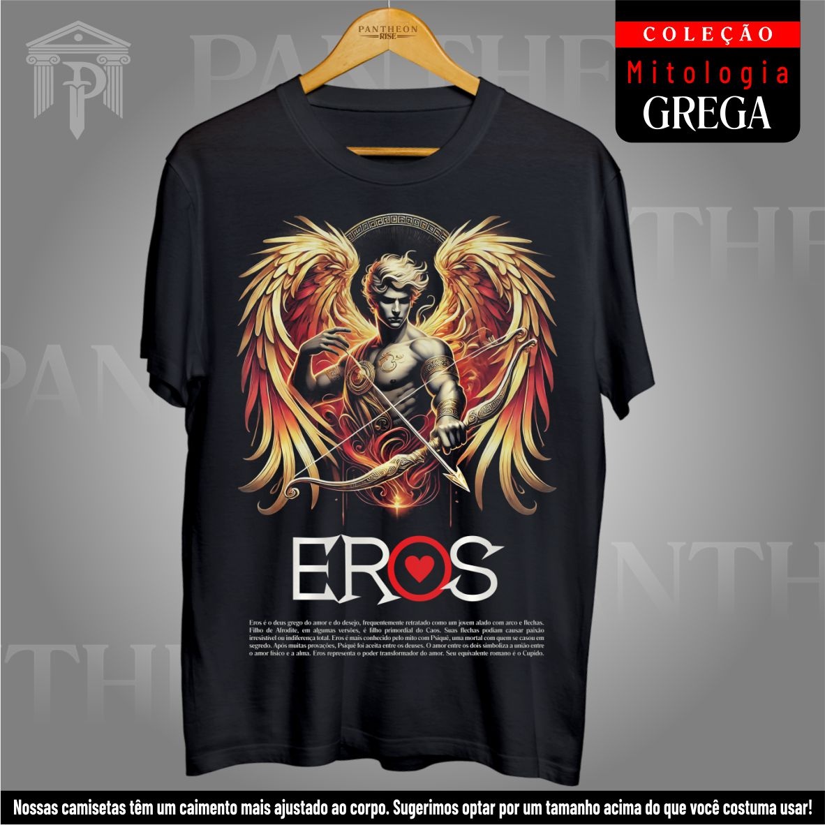 Nome do produto: Camiseta Unissex - Deus Eros (Mitologia Grega)