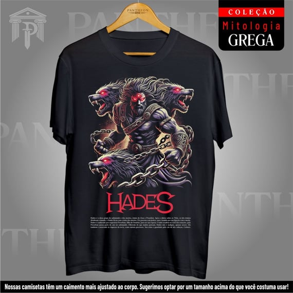 Camiseta Unissex - Deus Hades (Mitologia Grega)