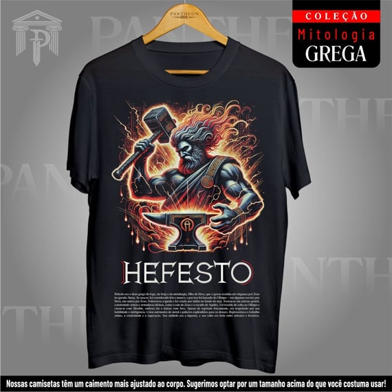 Camiseta Unissex - Deus Hefesto (Mitologia Grega)