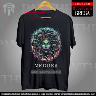 Camiseta Unissex - Medusa (Mitologia Grega)