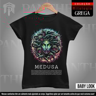 Nome do produto Baby Look - Medusa (Mitologia Grega)