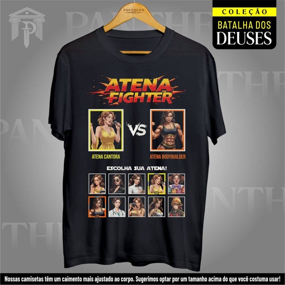 Camiseta Unissex - Batalha dos Deuses (Atena)