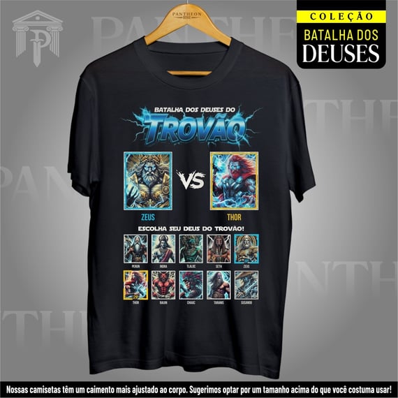 Camiseta Unissex - Batalha dos Deuses do Trovão
