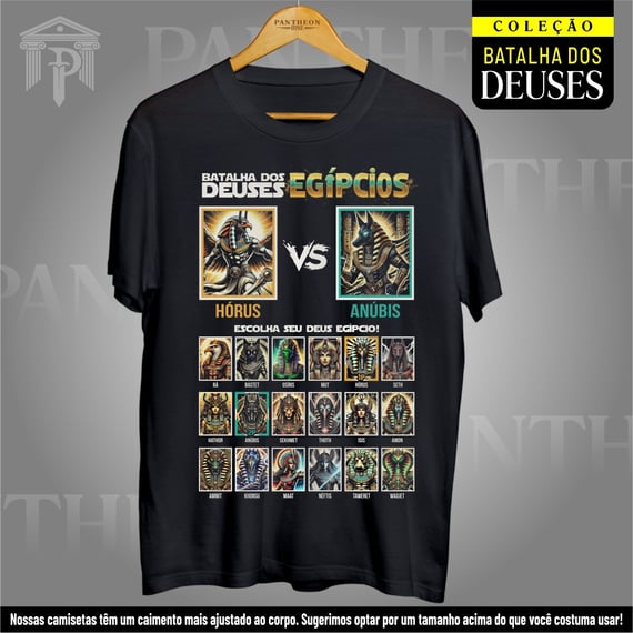 Camiseta Unissex - Batalha dos Deuses Egípcios