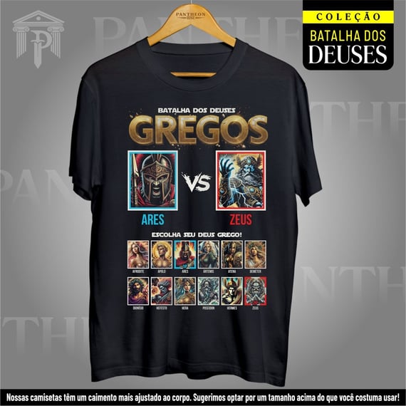 Camiseta Unissex - Batalha dos Deuses Gregos