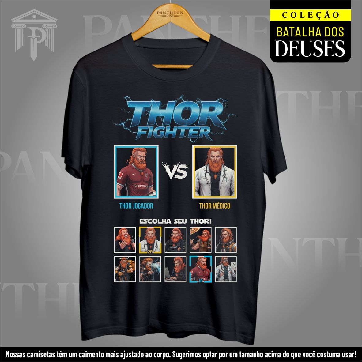 Nome do produto: Camiseta Unissex - Batalha dos Deuses (Thor)