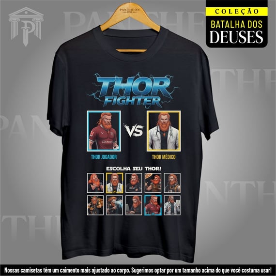 Camiseta Unissex - Batalha dos Deuses (Thor)