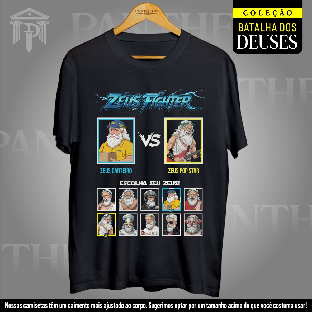Nome do produto: Camiseta Unissex - Batalha dos Deuses (Zeus)
