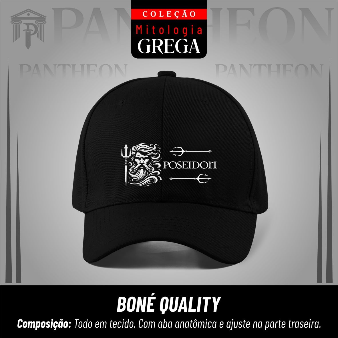 Nome do produto: Boné Quality Poseidon