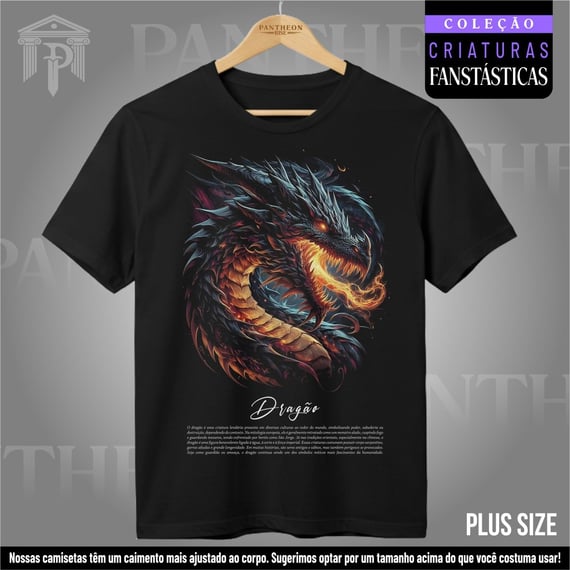 Plus Size Unissex - Dragão