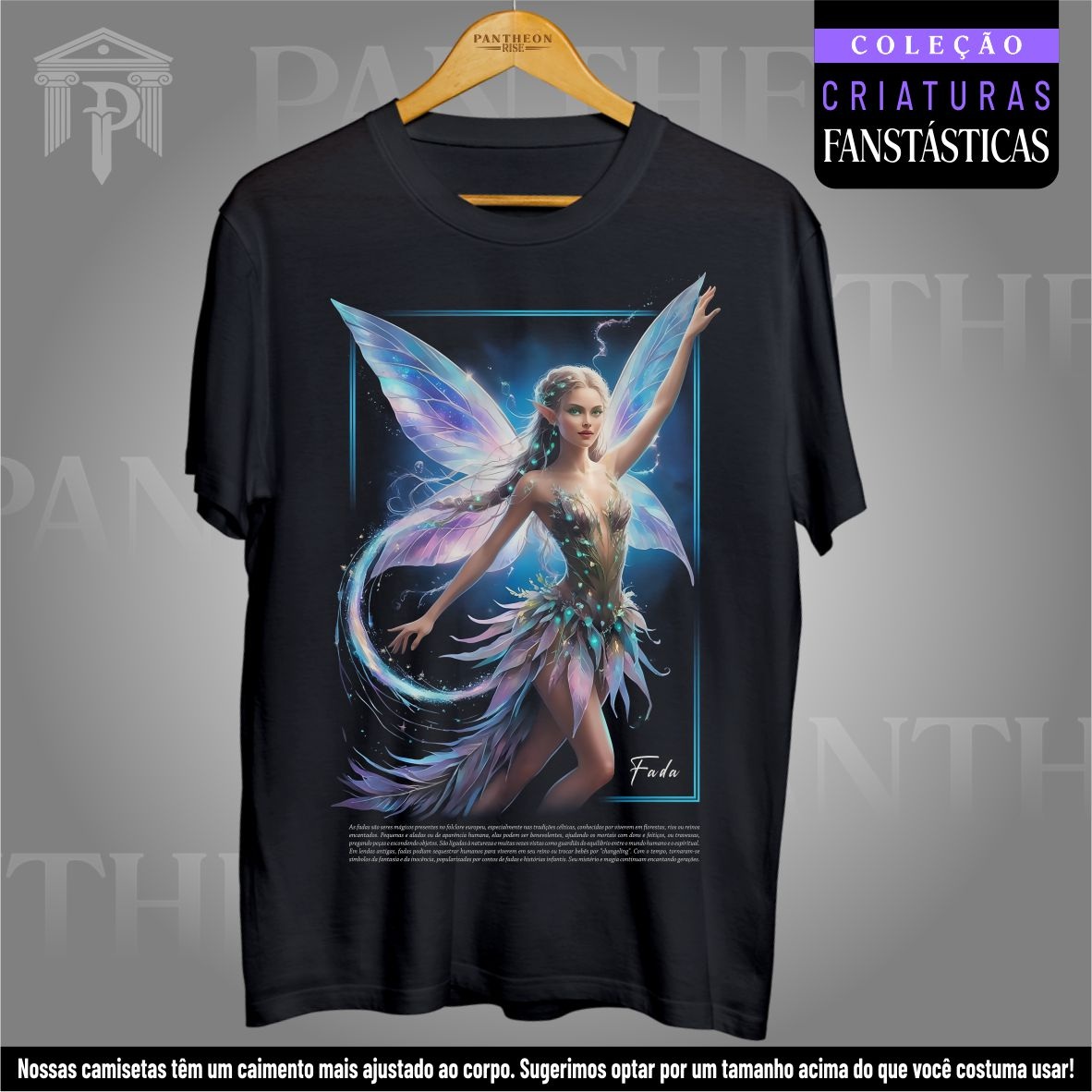 Nome do produto: Camiseta Unissex - Fada