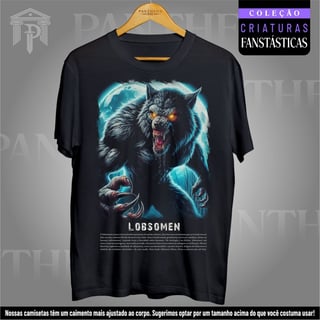 Nome do produto Camiseta Unissex - Lobisomem