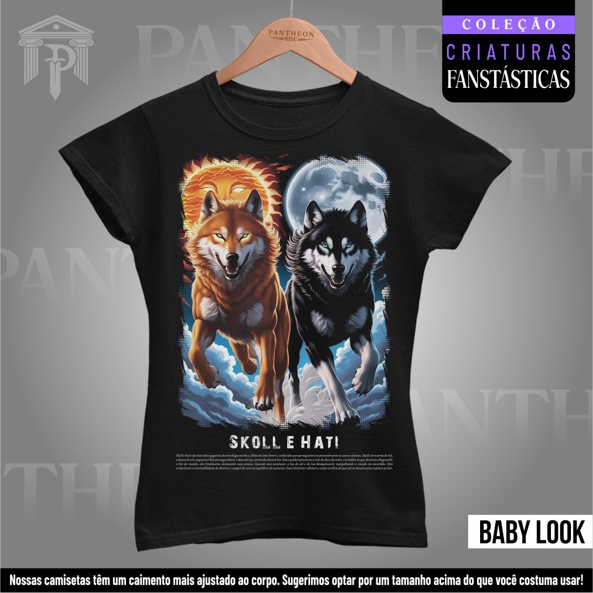 Nome do produto: Baby Look - Sköll e Hati