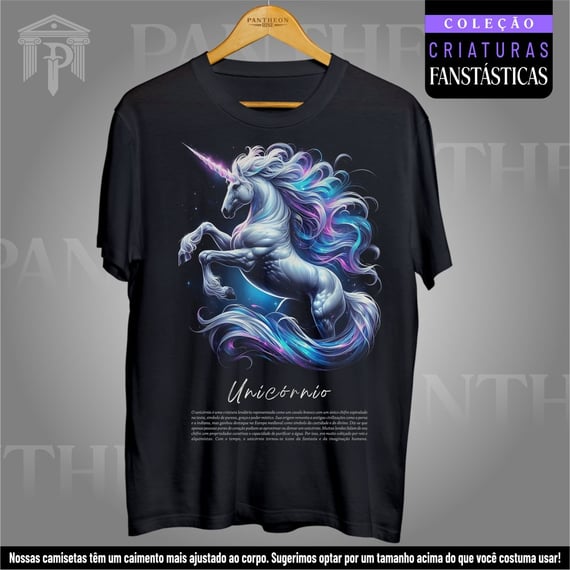 Camiseta Unissex - Unicórnio