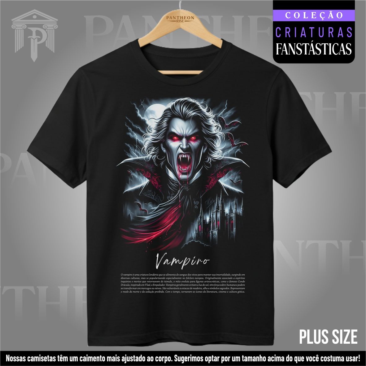 Nome do produto: Plus Size Unissex - Vampiro
