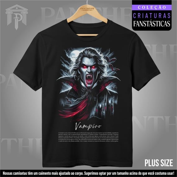 Plus Size Unissex - Vampiro
