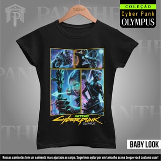 Baby Look - Panteão Cyberpunk (Ártemis)
