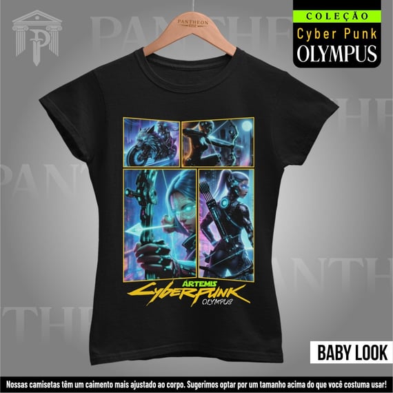 Baby Look - Panteão Cyberpunk (Ártemis)